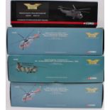 Four various boxed 1/72 scale Corgi Aviation Archive helicopter related diecast group, four examples