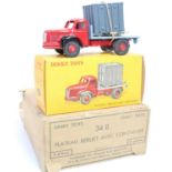 French Dinky Toys, No.34B original Trade box of Berliet Avec Container Lorries, containing