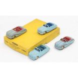 Dinky Toys 140a Austin "Atlantic" Convertible original Trade box containing 4 models all in blue