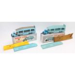 A pair of boxed Dinky Pullmore car transporters as follows, No.982 with dark blue cab, without