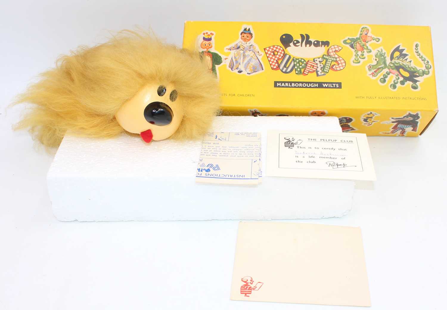 A Pelham Puppet "The Magic Roundabout" Dougal puppet housed in the original pictorial box with