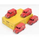 Dinky Toys 31a original Trade box containing 4 "Esso" Trojan Delivery Vans in mainly good condition,