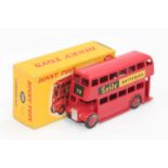 Dinky Toys no.291 Double-deck bus boxed in "Exide" livery with correct box, excellent to near mint.