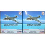 An Aviation 72 Fly Navy trade box of six 1/72 scale Hawker, Sea Hawk, FGA6 Ace of Diamonds Aircraft,