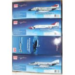 A Hobbymaster Air Power Series 1/72 scale boxed aircraft group, four examples, all ex-shop stock