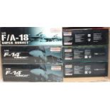 A Dragonwings Warbirds Series 1/72 scale boxed diecast group, six examples to include an FA-18 Super