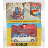 A Corgi Toys Citroen Safari 1968 Winter Olympics, model is near mint with accessories still attached