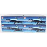 A Hobbymaster incomplete trade box of 4 of 6 HA1963 McConnell Douglas F-4B 1/72 scale diecast
