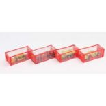 A group of 4 Mini Dinky (Matchbox size) models no.95, 97, 98, 99. in original correct numbered