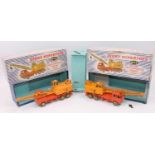 A group of two original Dinky Supertoys No.972 "Coles" 20 Ton Crane lorries, one with original