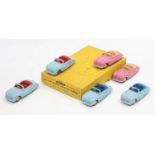 Dinky Toys 140a Austin "Atlantic" Convertible original Trade box containing 6 models, 2 in pink