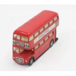 A Spot On Models No.145 London Transport Routemaster bus comprising of red body with black base