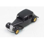 French Dinky Toys Citreon 11BL in black with yellow hubs in mint condition unboxed, superb.