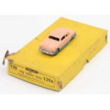 Dinky Toys 139a original Trade box containing 1 Ford "Fordor" Sedan, in scarce two-tone pink and