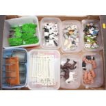 One large tray containing a quantity of loose Britains Farm animals and Farm accessories to