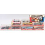 10 various plastic-cased Super Champion of France and John Day Model cars diecast race vehicles, all