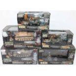 A Forces of Valor and D-Day Commemorative Series 1/32 scale boxed military vehicle group, all in