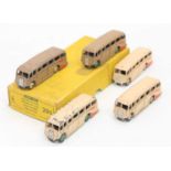 Dinky Toys 29g original Trade box containing 5 "Luxury" coaches in various colours all with play