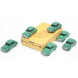 Dinky Toys 40g original Trade box of 6 Morris Oxford saloons in green all in excellent condition for