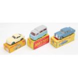 A group of 3 boxed Dinky Toys as follows: No.186 Mercedes Benz 220 SE with a poor box, No.295