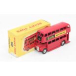 Dinky Toys no.291 Double-deck bus boxed in "Exide" livery with correct box and excellent to near