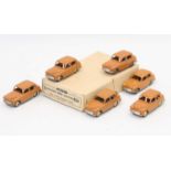 Dinky Toys 40f original Trade box of 6 Hillman Minx in butterscotch all in superb condition for