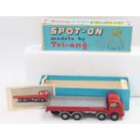 Spot On Models No.110/3 AEC Mammoth Major 8 with flat float and sides, red body with silver back and