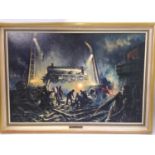 Don Breckon (1935-2013) "Aftermath" original oil on canvas, signed and dated 1973, depicting the "