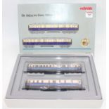 2681 Marklin Digital HO ‘The Imperial Court Train of Emperor Willhelm II’ comprising two blue &