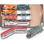 Large tray of American ‘Unique Lines’ items: 0-4-0 loco and tender no.1950 electric mechanism, 3-