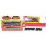 Four very assorted locos and a tram: Jouef ref 8274 141R no.327 some overpainting (G-BE);