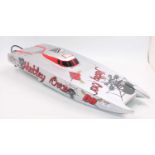 AquaCraft Motley Crew Brushless Catamaran 2.4GHz Radio Controlled Racing Boat, finished in silver