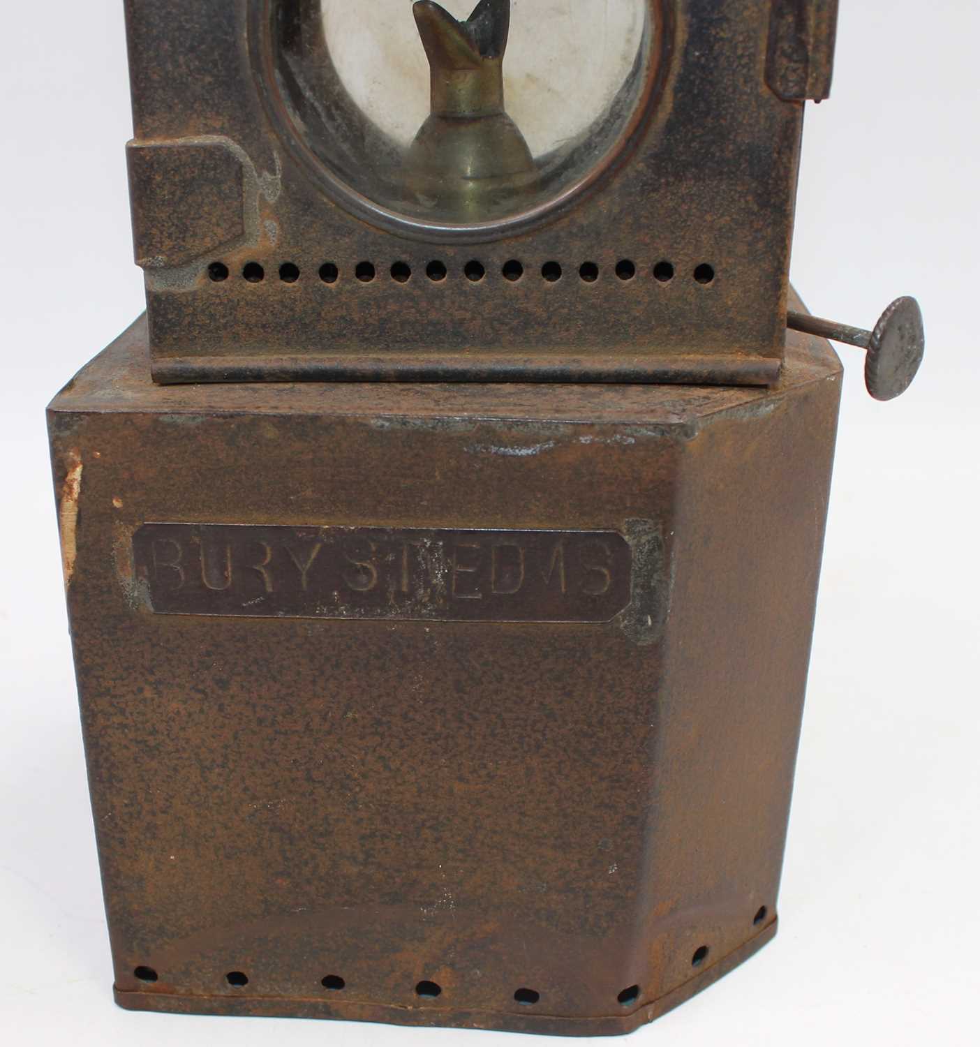 A Great Eastern Railway GER Signal Lamp, marked Bury St Edmunds - Image 2 of 2