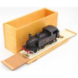 2-4-0 side tank loco 2-rail finescale, lined black LNWR 2247, sprung buffers (E) in wooden box (BE)