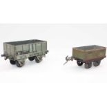 1912 Carette for the European market grey 20 tons open goods wagon, code 134-96-35 (G), with a
