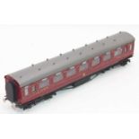 Believed Westdale, LMS 2680 open corridor bogie coach, lined maroon, finescale (E)