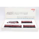 28508 Marklin passenger train set HO comprising 2-8-2 tank loco DB 086 521-2 with one bogie and