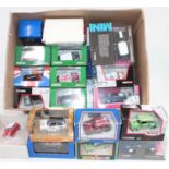 1 box containing 22 various Corgi and Lledo Mini related and Mini van diecasts, all housed in