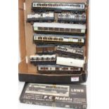 10 kit built LNWR coaches, all well made and painted