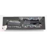Bachmann Brassworks 0 gauge Class 4F 0-6-0 loco and tender, unlined black not lettered or