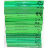 A set of 19, 1982 Locomotives of the LNER The Railway Correspondance Society Books, all with green