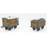 1911 Carette for Bassett-Lowke LB-SCR open wagon with tarpaulin bar - missing tarpaulin and