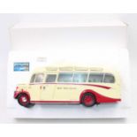 A boxed OC Original Classics Bedford Duple OB, red and cream body in “West Yorkshire” livery in 1: