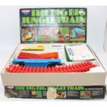 Novo Railways: ‘The Big Big Jungle Train set’ comprising yellow diesel, cage and open bogie