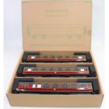 Darstaed Set A of 3 Period II LMS coaches, nos. 14993, 3031 and 6018 (VGNMM-BM)