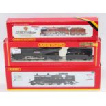 3 Hornby steam locomotives, R2092 Special Edition No. 6 of 1000 LMS wartime black Coronation class