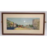 An original railway carriage print "BURY ST EDMUNDS, SUFFOLK" by Fred Donald Blake R.I from the