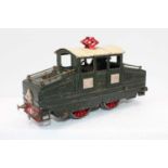 JEP French PO, steeple cab electric outline loco, dark green with white roof (VG)
