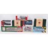 1 tray containing 8 various Corgi and NZG heavy haulage and road transport vehicles, to include