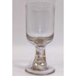 A Great Eastern Railway Rummer, 200ml Glass, clearly etched GER, excellent condition, height 16cm